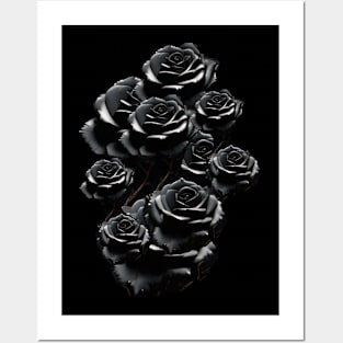 BLACK ROSES Posters and Art